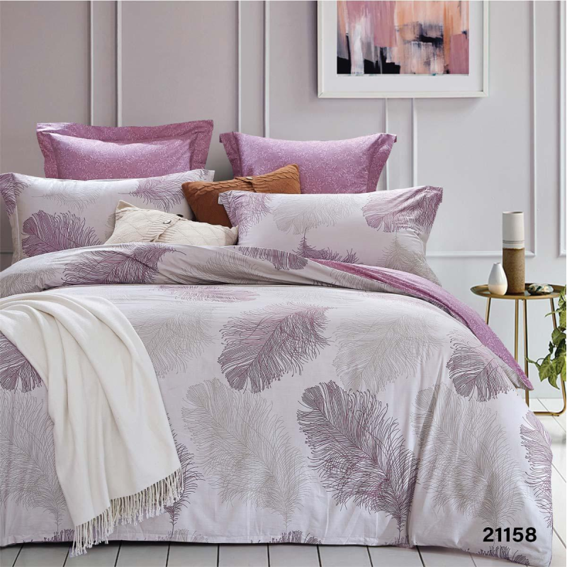 Комплект постільної білизни ранфорс 21158 Двоспальний