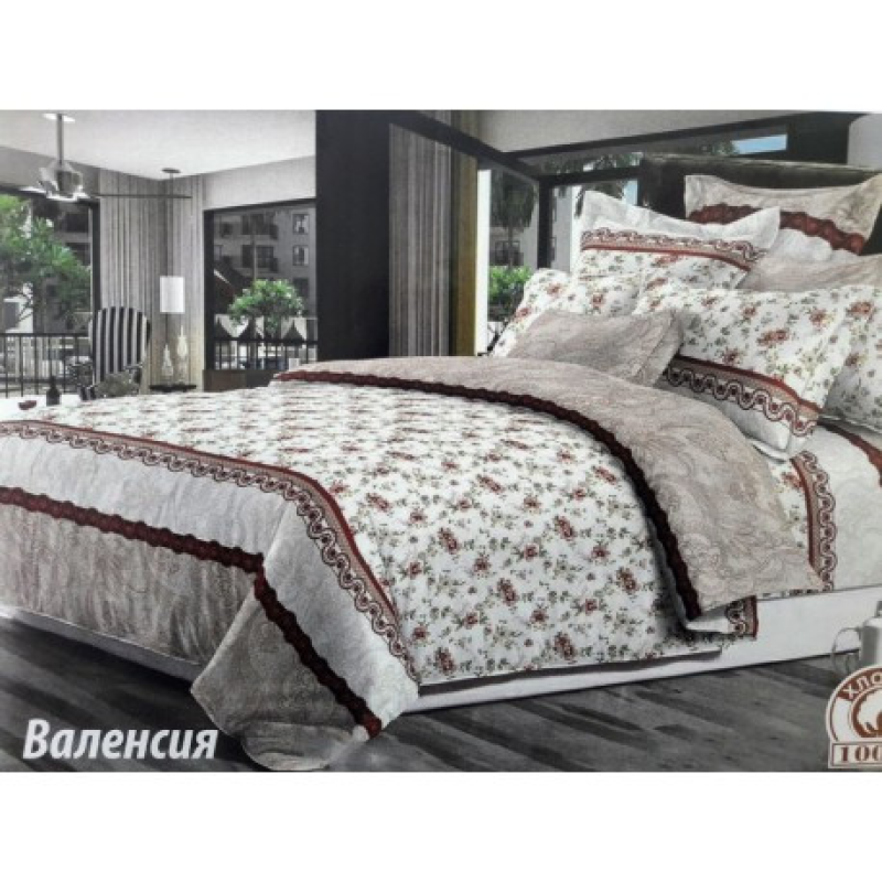 Комплект постільної білизни Тіротекс бязь “Валенсія“ сімейний