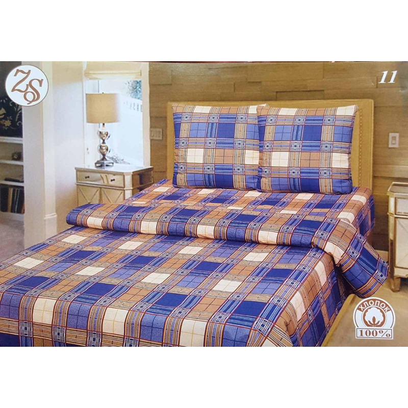 Комплект постільної білизни Тіротекс бязь “Шотландка“ Комплект постільної білизни Тіротекс бязь “Шотландка“
