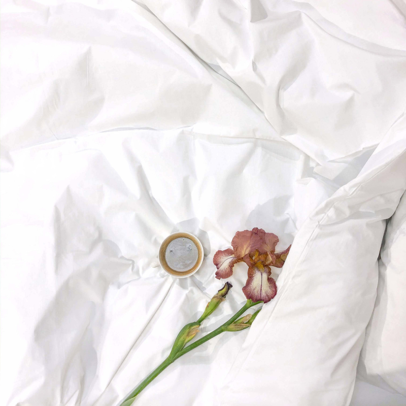 Простирадло біла ранфорс “Viluta“ 200*220