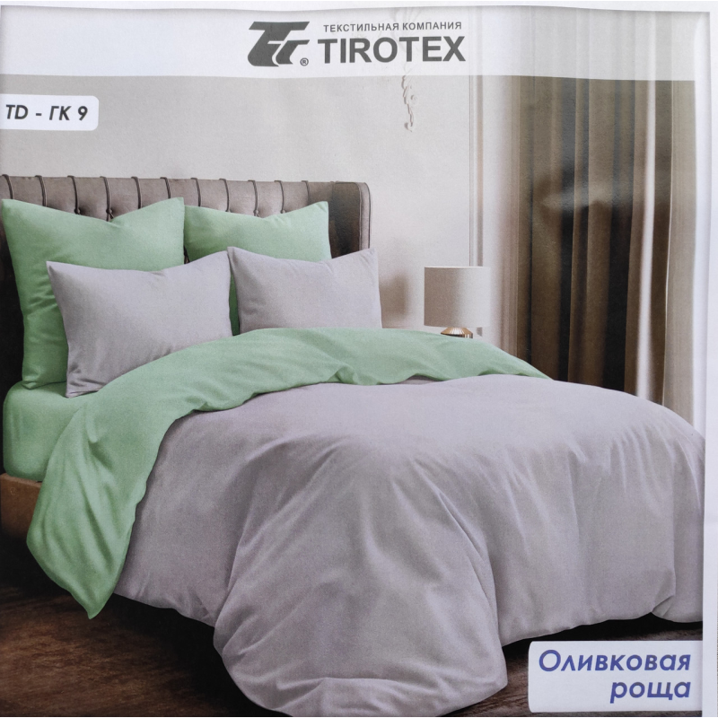 Комплект постільної білизни Тіротекс бязь “ Оливкова гая“ Євро Комплект постільної білизни Тіротекс бязь “ Оливкова гая“ Євро