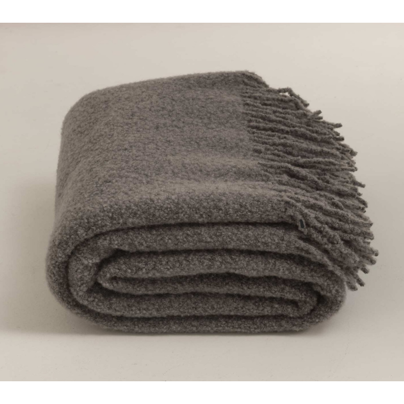 Плед Букле Преміум Сірий