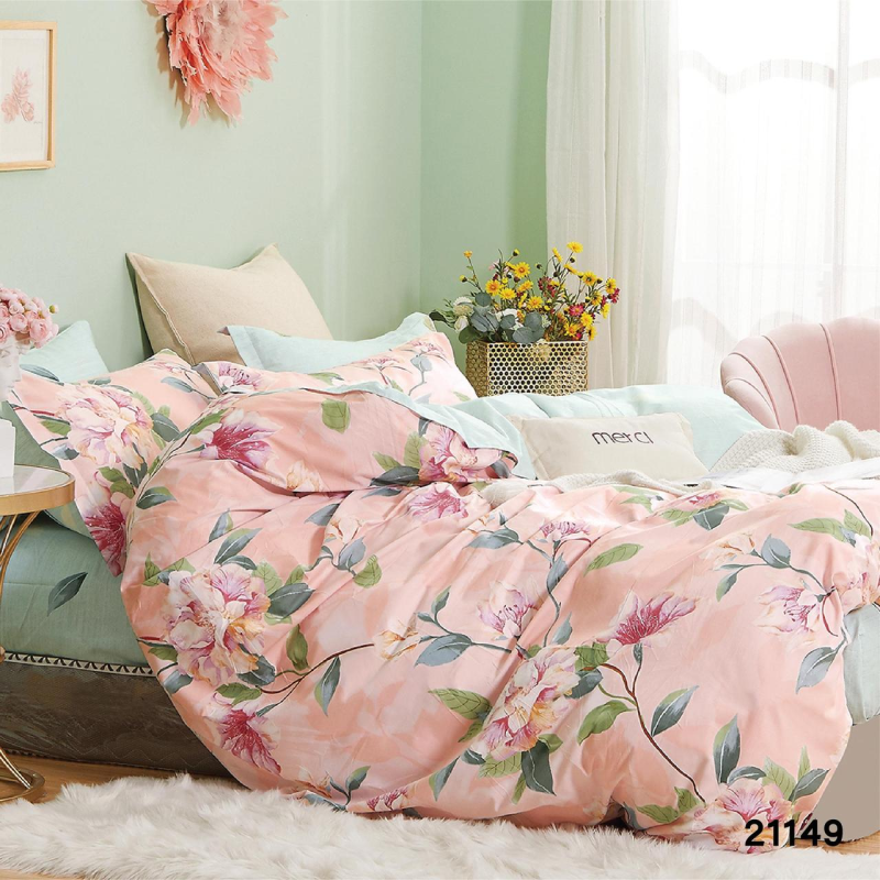 Комплект постільної білизни ранфорс 21149 Євро Комплект постільної білизни ранфорс 21149 Євро