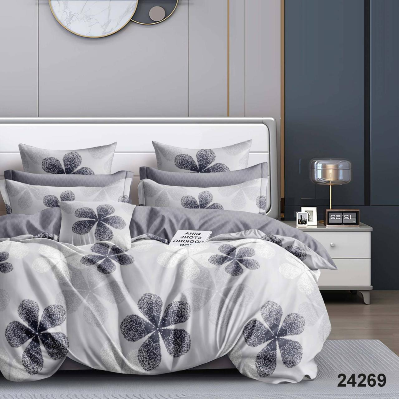 Комплект постільної білизни ранфорс 24269 Двоспальний