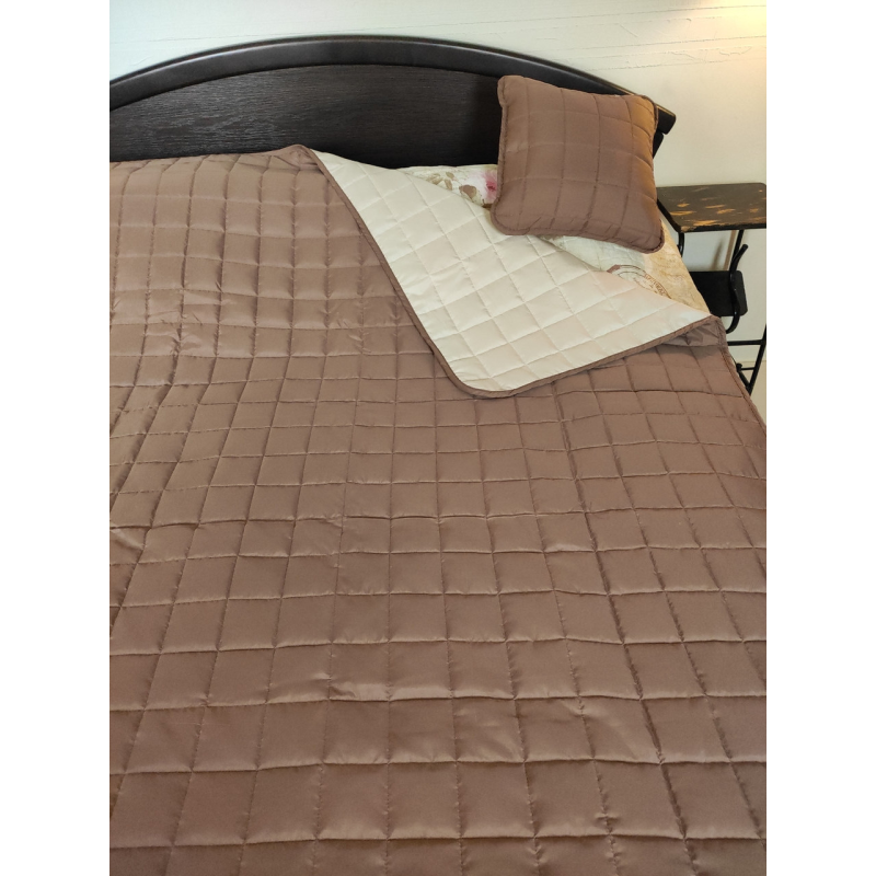 Покривало “Дує“ капучино 220*210, Мікрофібра, Покривало Покривало “Дує“ капучино 220*210, Мікрофібра, Покривало