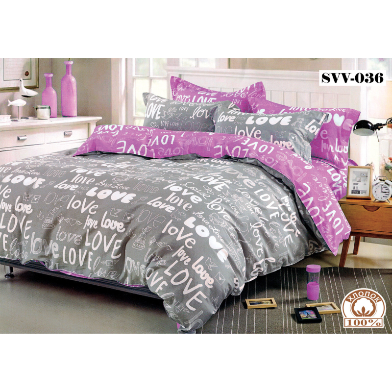 Комплект постільної білизни Тіротекс бязь SVV-036 Сімейний Комплект постільної білизни Тіротекс бязь SVV-036 Сімейний